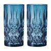 Noblesse Longdrink glas 39,5 cl 2-pack, Vintage blue