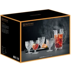 Noblesse set kan en 4 st. glazen, Helder