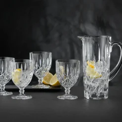 Noblesse set kan en 4 st. glazen, Helder