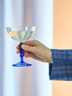 Noemi cocktailglas 23 cl, Blauw