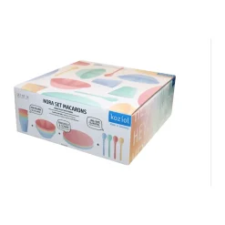 Nora Macarons servies 16-delig, Multi