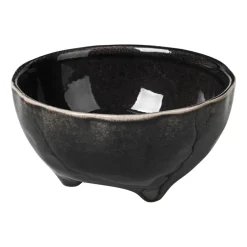 Nordic Coal schaal op voet, Ø11 cm