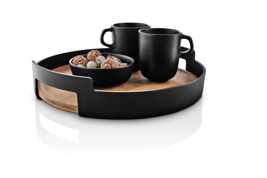 Nordic Kitchen bamboe dienblad, Ø35 cm