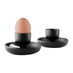Nordic kitchen eierdop 2-pack, Zwart