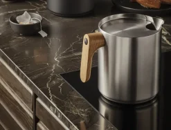 Nordic kitchen inductiekan 1 L, Geborsteld staal