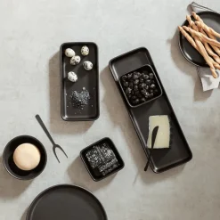 Nordic Kitchen serveerschotel 12x24 cm, Zwart