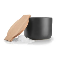 Nordic Kitchen zoutpot met deksel, Zwart