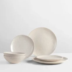 Nordic Vanilla dinerset voor twee, 6-delig