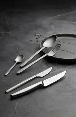 Norm eetlepel, Mat roestvrij staal