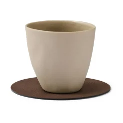 Nupo onderzetter circle, donkerbruin