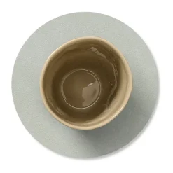 Nupo onderzetter circle, metallic (steengrijs)