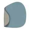 Nupo onderzetter (glazen) keerbaar curve 1 St., lichtblauw-lichtgrijs