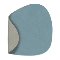 Nupo onderzetter (glazen) keerbaar curve 1 St., lichtblauw-lichtgrijs