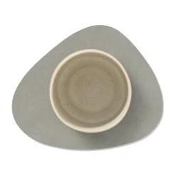 Nupo onderzetter (glazen) keerbaar curve 1 St., lichtblauw-lichtgrijs