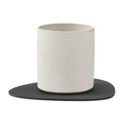 Nupo onderzetter (glazen) keerbaar curve 1 St., antraciet-lichtgrijs