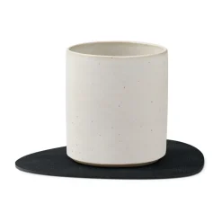 Nupo onderzetter (glazen) keerbaar curve 1 St., Zwart-bruin