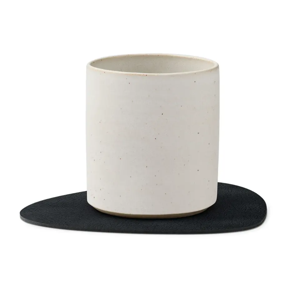 Nupo onderzetter (glazen) keerbaar curve 1 St., Zwart-bruin