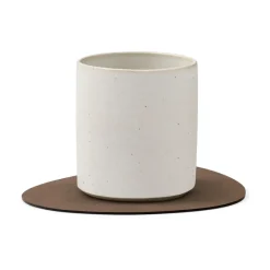 Nupo onderzetter (glazen) keerbaar curve 1 St., Zwart-bruin