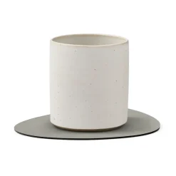 Nupo onderzetter (glazen) keerbaar curve 1 St., roze-lichtgrijs