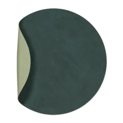 Nupo placemat circle keerbaar M 1 St., Dark green-olive green