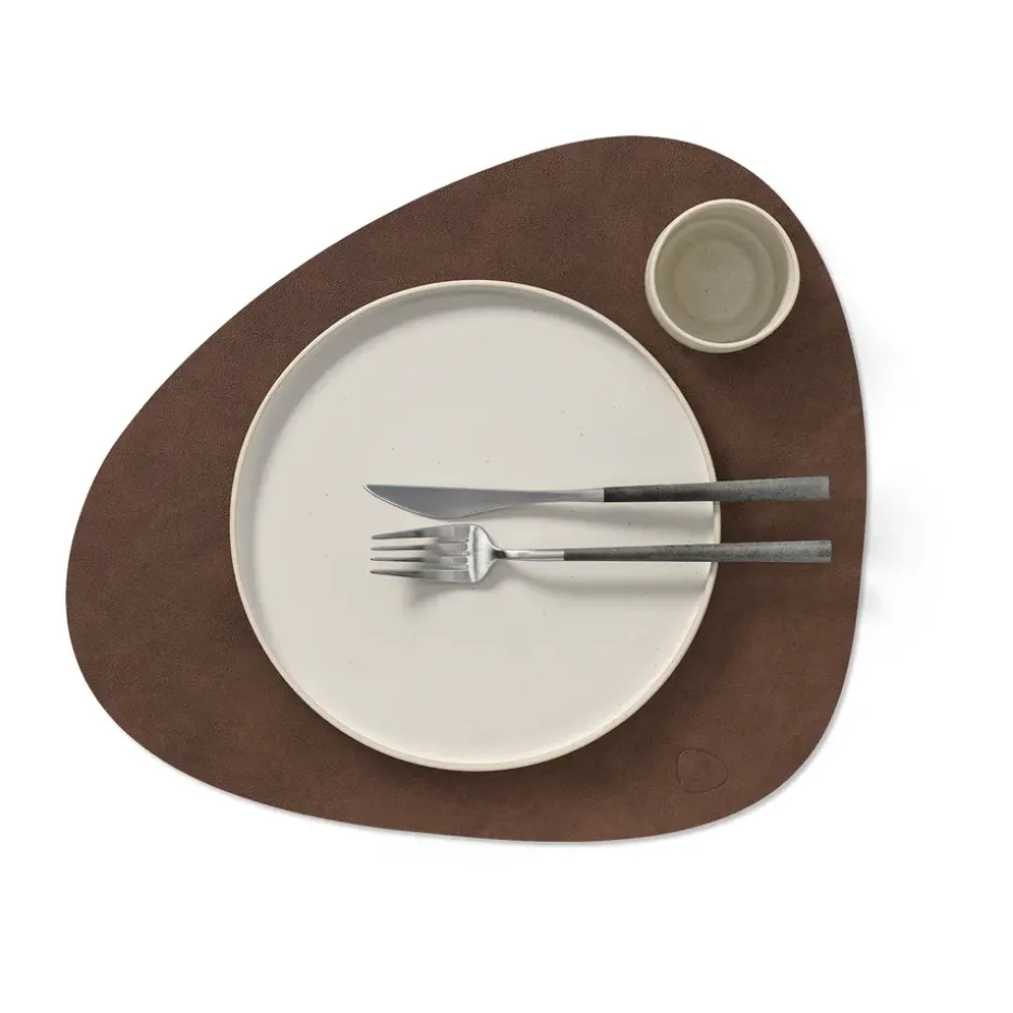 Nupo placemat curve L, donkerbruin