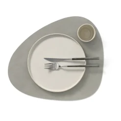 Nupo placemat curve L, lichtgrijs