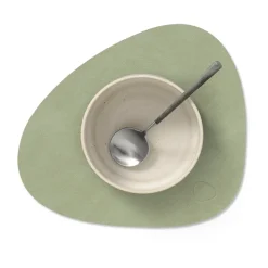 Nupo placemat curve S, Olijfgroen