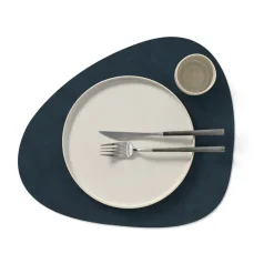 Nupo placemat keerbaar curve L 1 St., Midnight blue-petrol