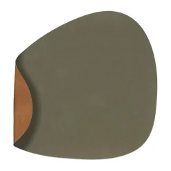 Nupo placemat keerbaar curve L 1 St., Army green-nature