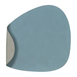 Nupo placemat keerbaar curve L 1 St., lichtblauw-lichtgrijs