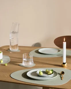 Nupo placemat keerbaar curve L 1 St., Dark green-olive green