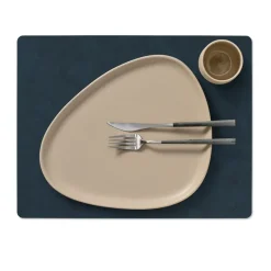 Nupo placemat keerbaar square L 1 St., Midnight blue-petrol