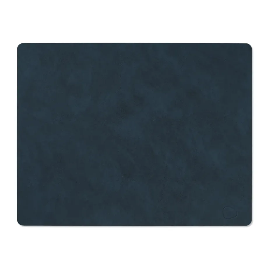 Nupo placemat keerbaar square L 1 St., Midnight blue-petrol
