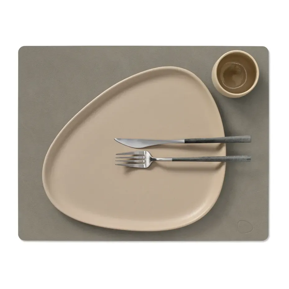Nupo placemat square L, Flint grey