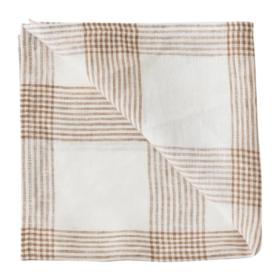 Odette stoffen servet, Brown, 45x45 cm