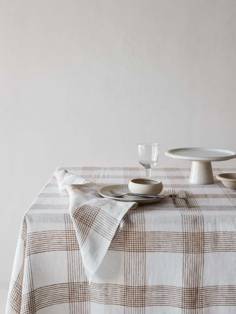 Odette stoffen servet, Brown, 45x45 cm