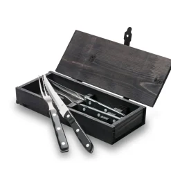 Old Farmer bestek zwart, set 4 stuks