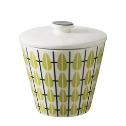 Olivia suikerpot, wit-limoen