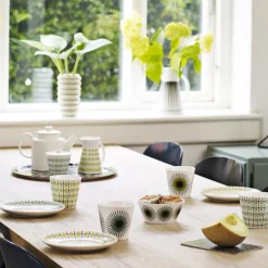 Olivia suikerpot, wit-mint