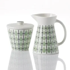 Olivia suikerpot, wit-mint