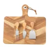 Ollie kaasplank visgraatpatroon 4-delig, FSC acacia