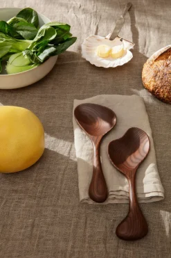 Os saladebestek 2-delig, Dark brown