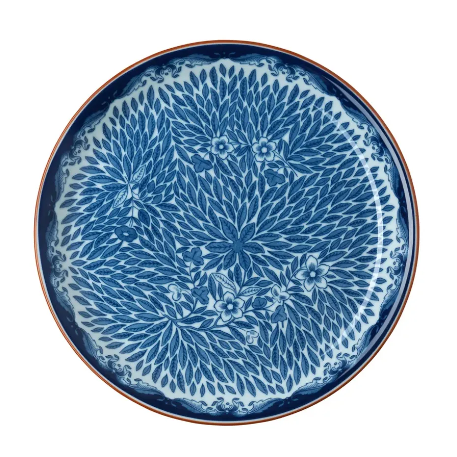 Ostindia Floris beker 40 cl en bord Ø20 cm, Blauwn