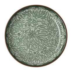 Ostindia Floris bordje Ø16 cm, Groen