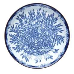 Ostindia Floris diep bord Ø22 cm, Blauw