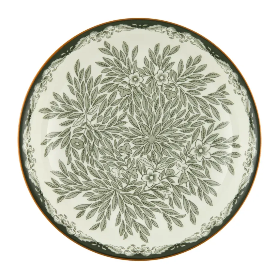 Ostindia Floris diep bord Ø22 cm, Groen