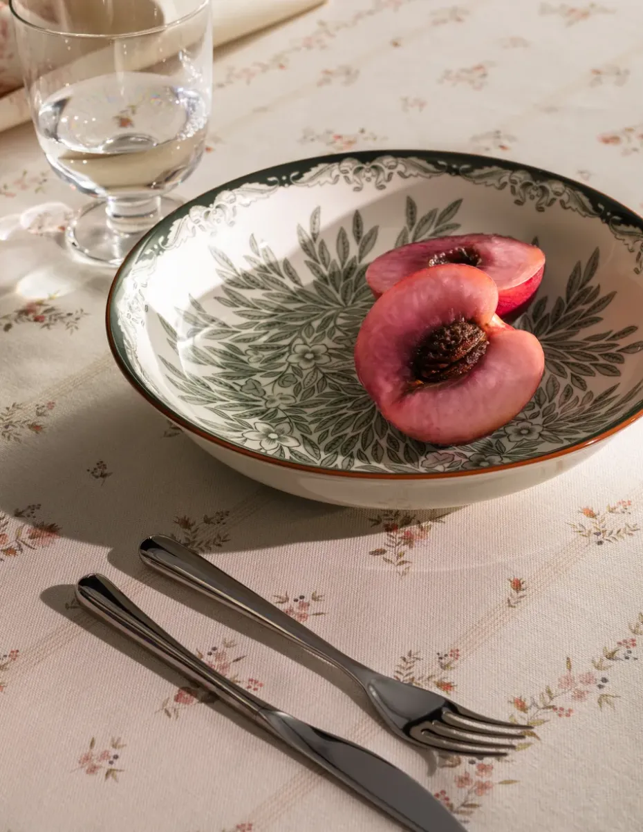 Ostindia Floris diep bord Ø22 cm, Groen