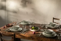 Ostindia Floris diep bord Ø22 cm, Groen