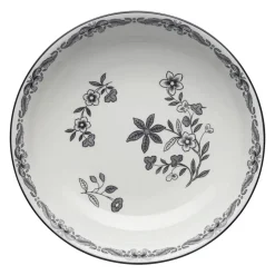 Ostindia Svart diep bord, Ø 22 cm