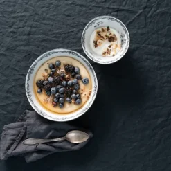 Ostindia Svart diep bord, Ø 22 cm